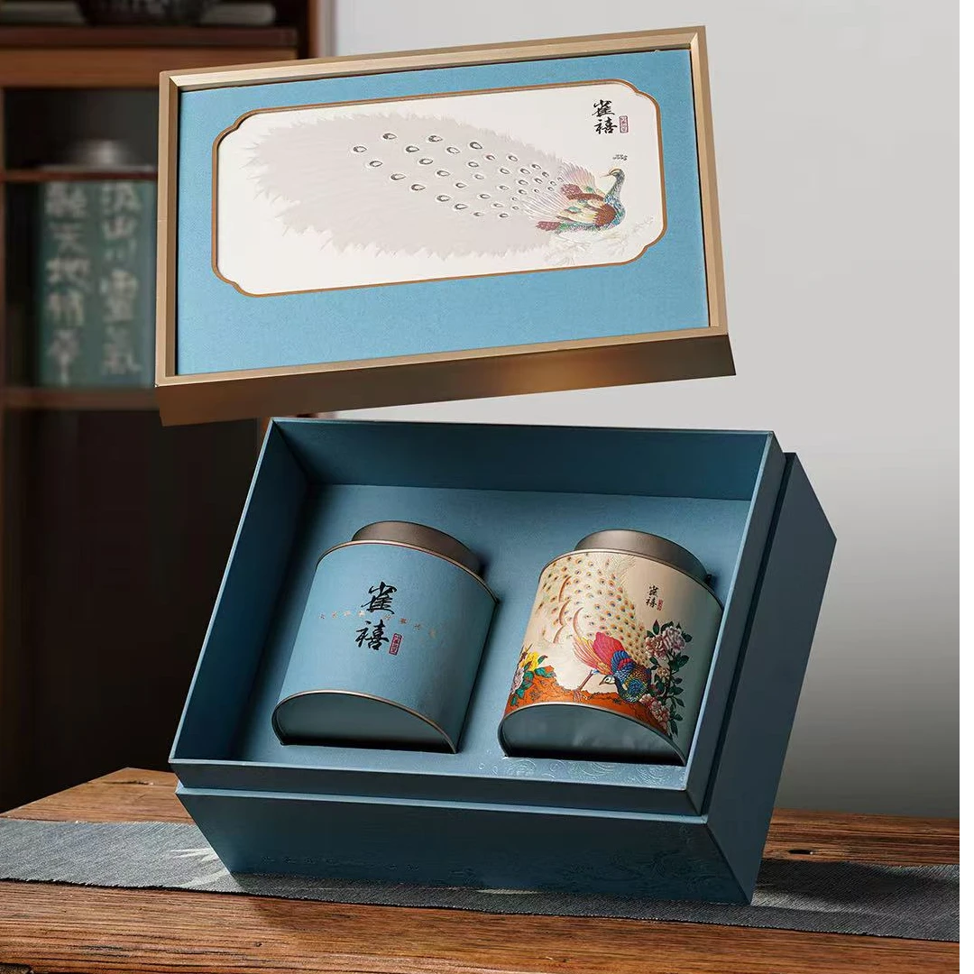 茉莉飘雪 花茶新茶 2罐200g雀喜茶叶礼盒装 两色随机发