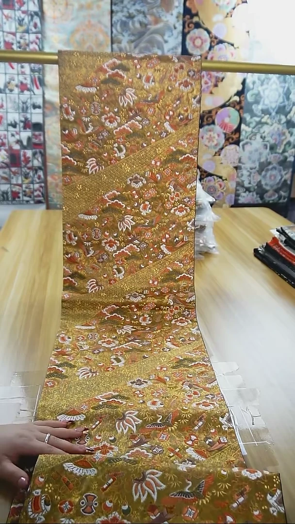 【闪购商品】织绣织锦166六通杂宝纹
