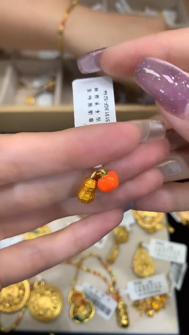 定制足金吊坠(不含链)好事发生      LQ   027
