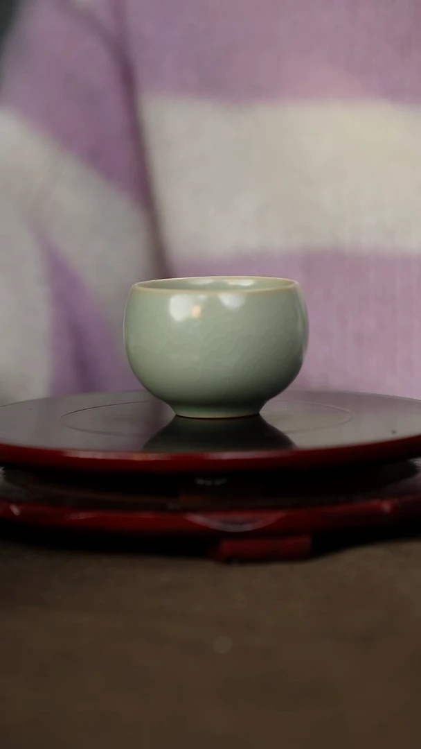 全品 禅定杯 无底款 仿古釉