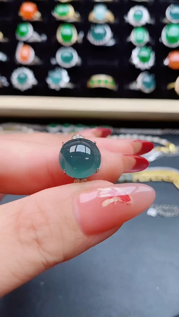 【闪购商品】翡翠戒指银S925镶嵌321321