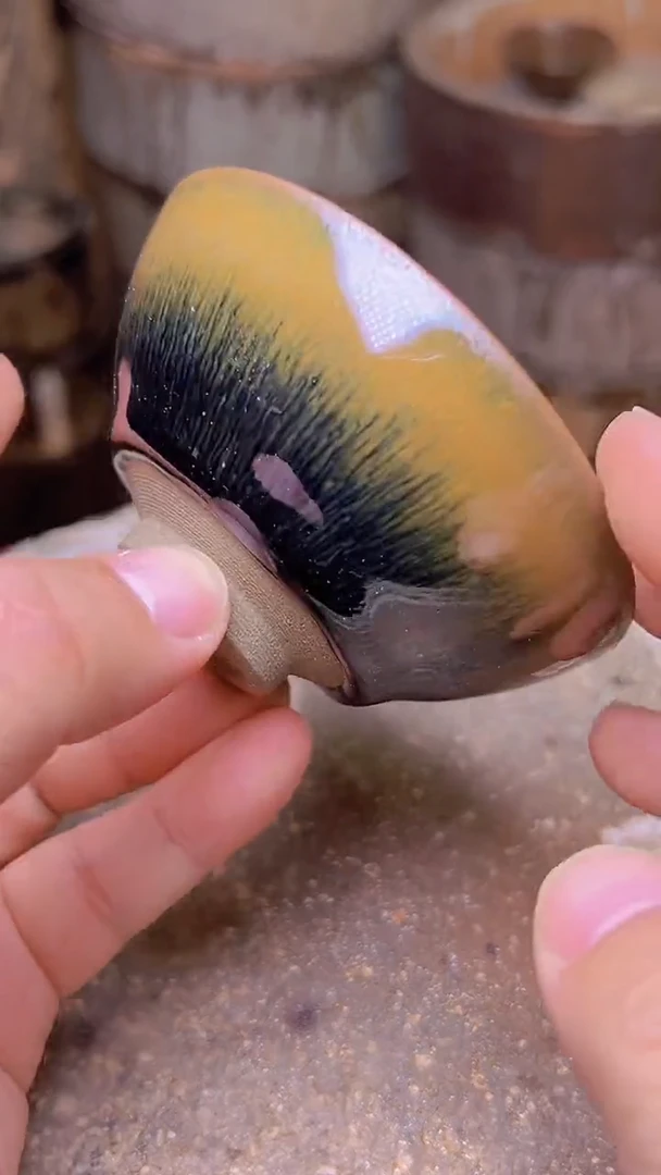 茶盏拌****飞17龙窑柴烧主人杯