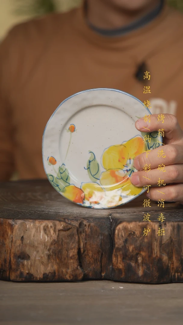 【闪购商品】瓷片景德镇高温釉下彩可微波烤箱洗碗机