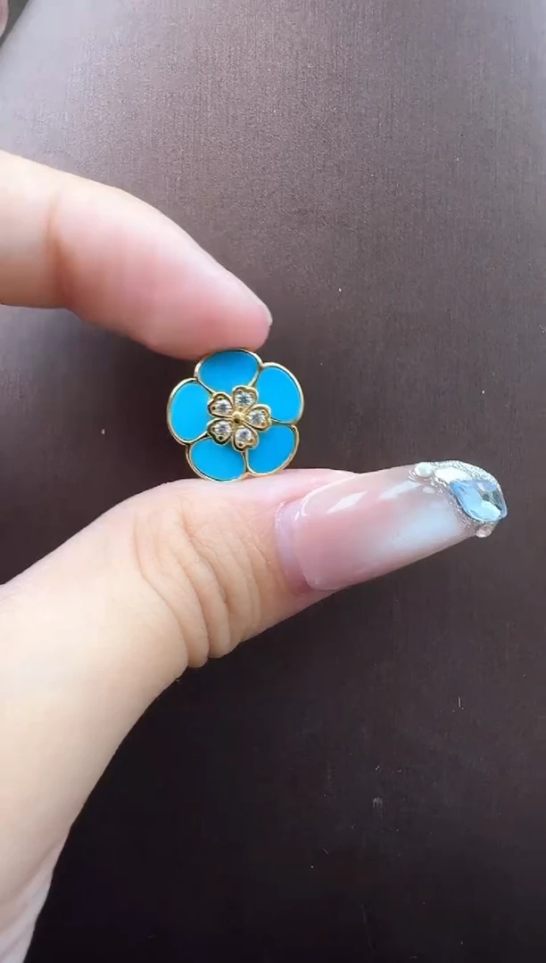 绿松石银S925镶嵌吊坠(不含链)秒拍号18