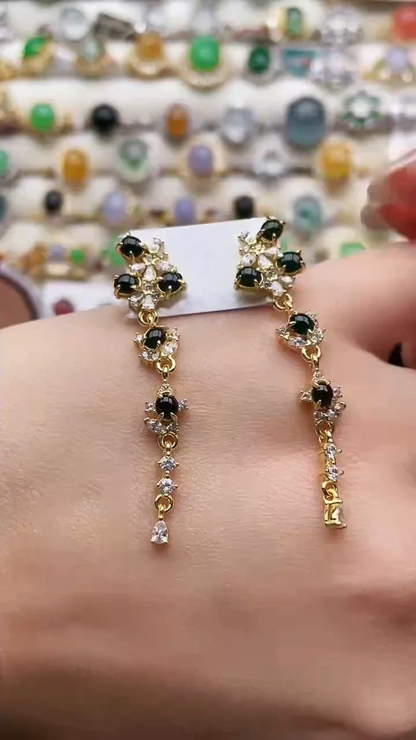 银S925镶嵌戒指翡翠83