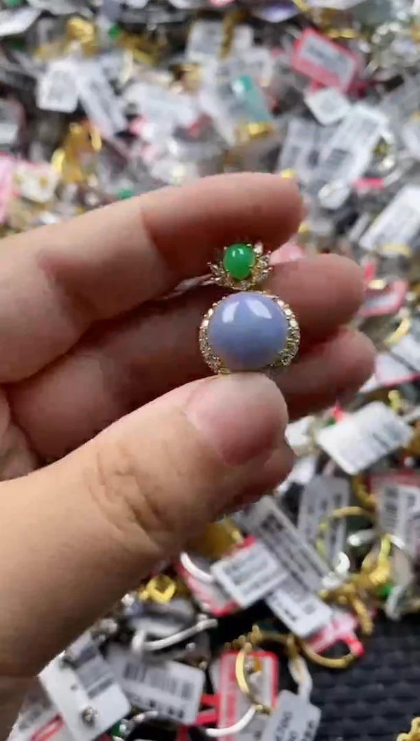 银S925镶嵌戒指翡翠333    4