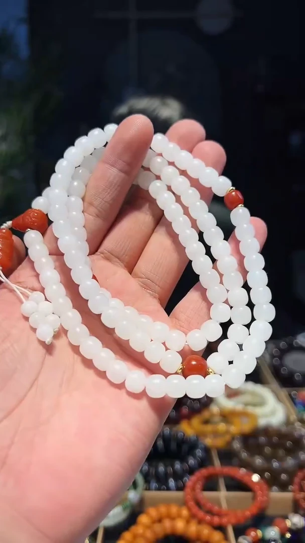 【闪购商品】和田玉手串未镶嵌8+老型108多圈