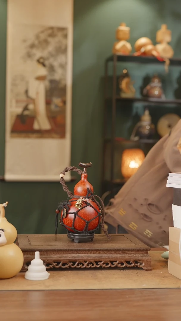 【闪购商品】371号精品天然大漆工艺防渗内胆酒葫芦~