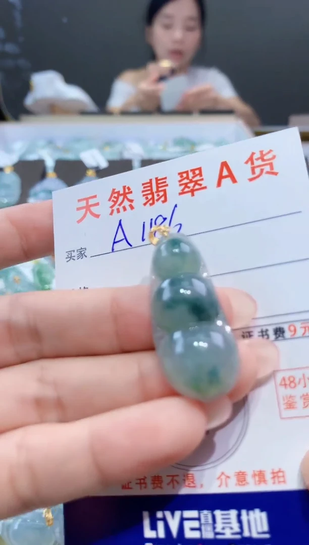 颈饰未镶嵌翡翠天然翡翠A货挂件