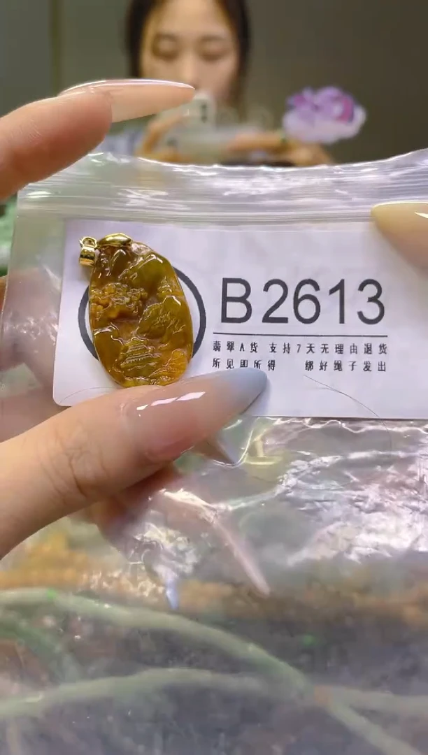翡翠未镶嵌颈饰/B/翡翠A货，一件也是批发价