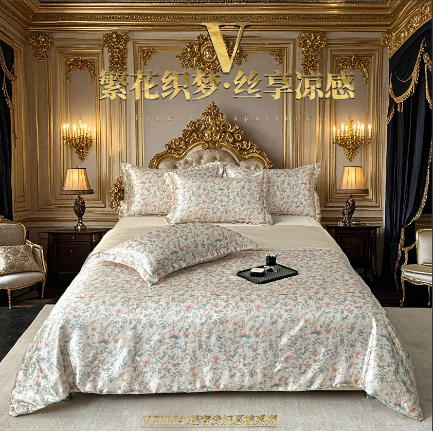 免费试睡30天丝绸滑凉感蚕丝棉被  200*230-V