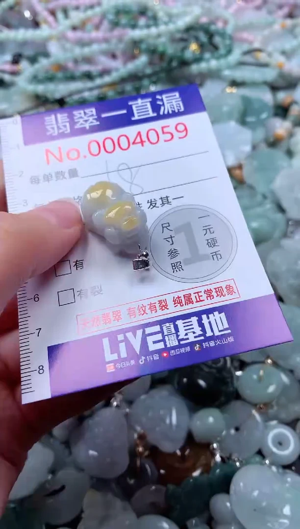 翡翠未镶嵌吊坠(不含链)4059