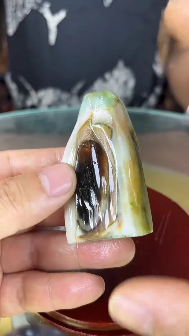 未镶嵌珠宝奇石硅化玉缅甸天然树化玉手把件