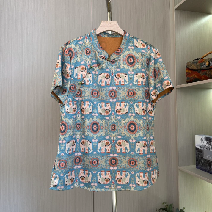2523款【走象成功】时尚洋气女士短袖上衣
