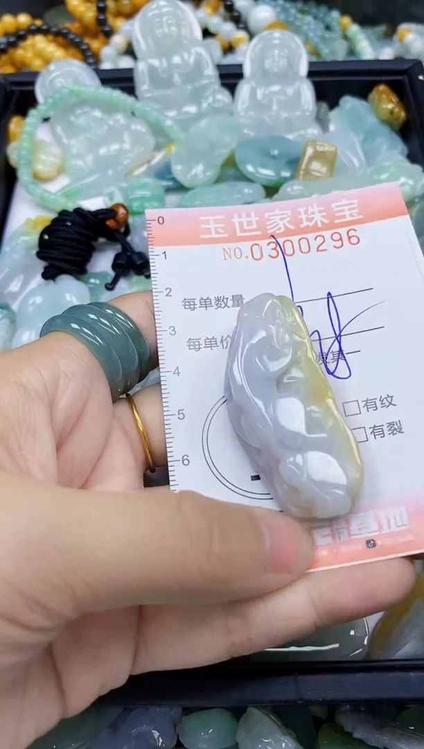 翡翠未镶嵌颈饰闪购0300296
