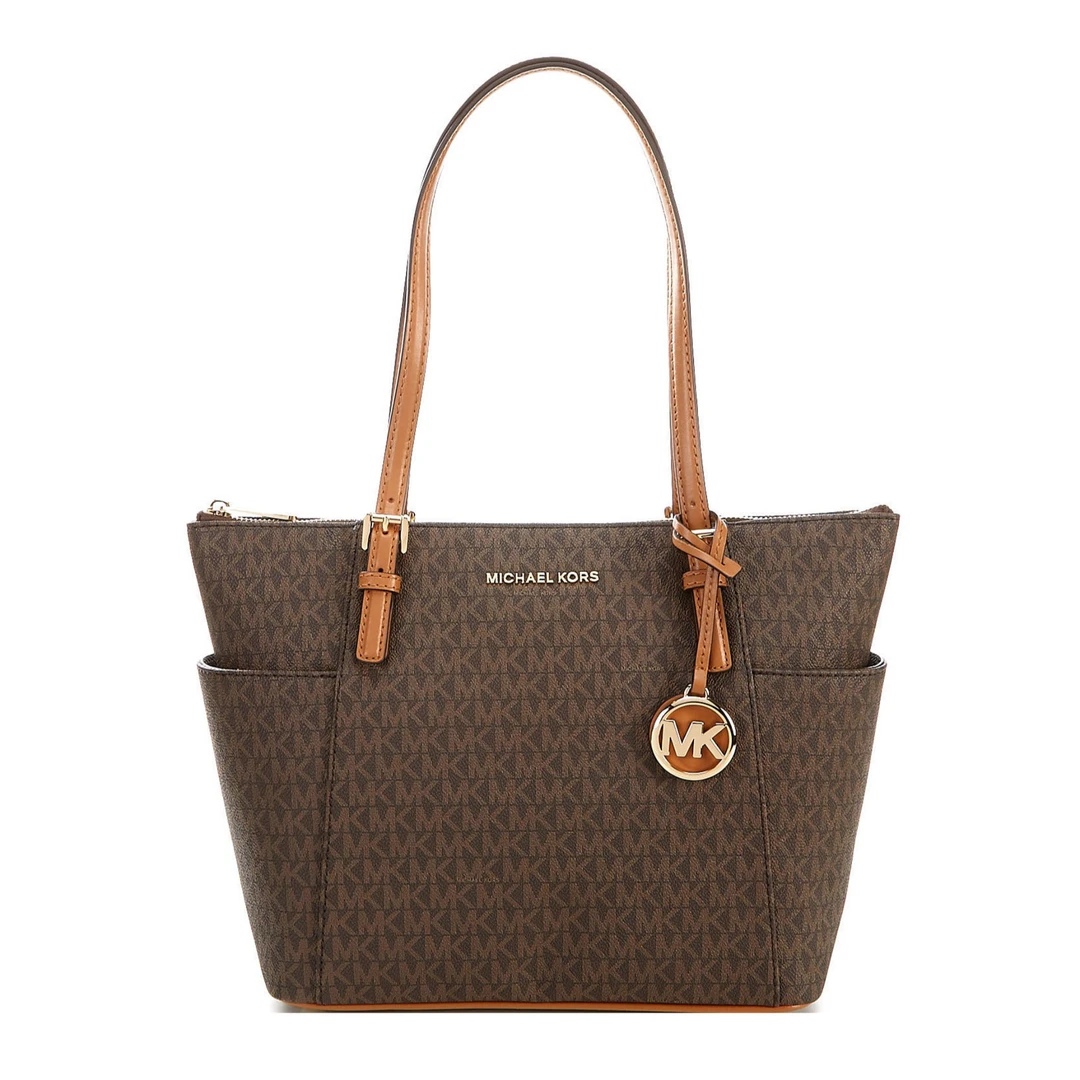 全新未使用 MICHAEL KORS/迈克高仕 MK复古色中号托特包