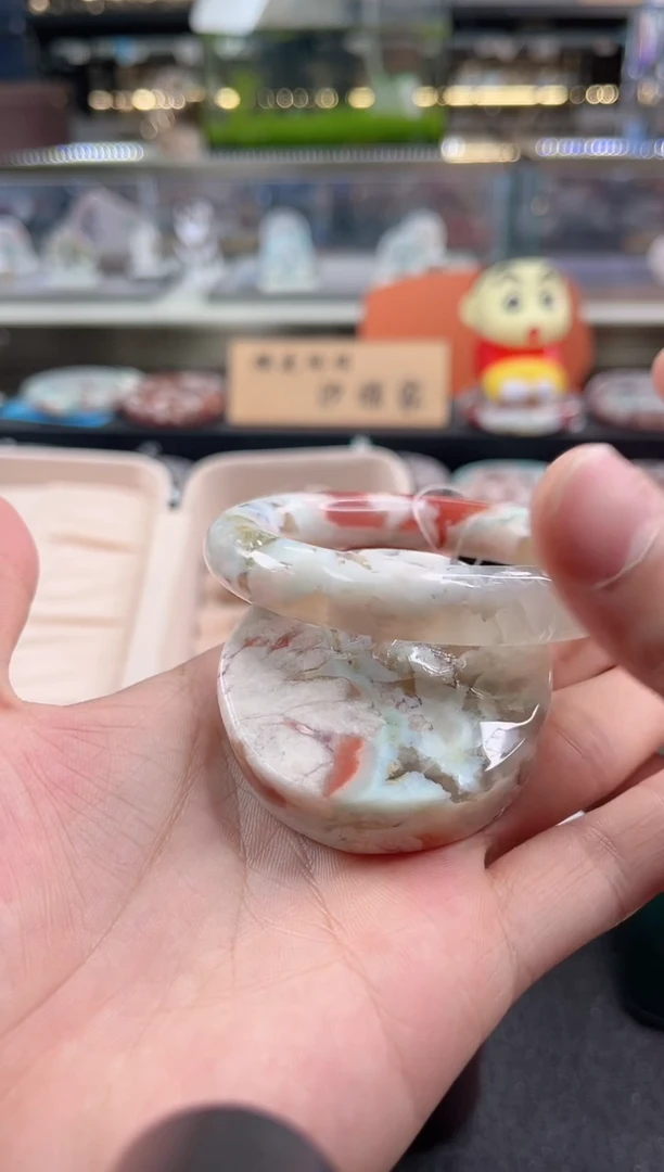 未镶嵌手镯石英质玉尘*丷圈口（赠品镯心）