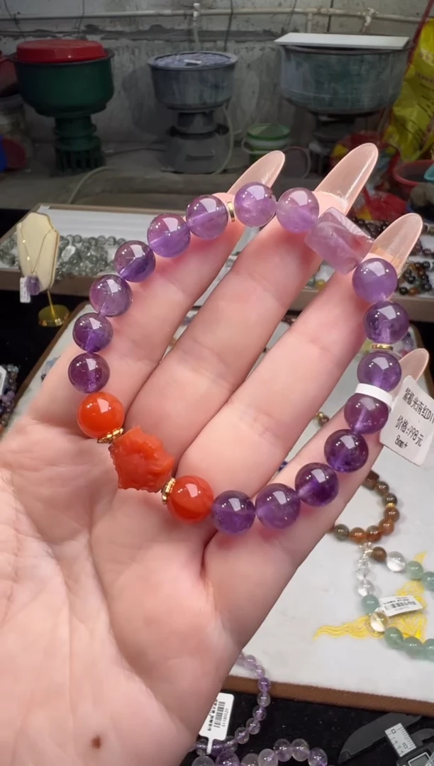 未镶嵌手串水晶极光DIY8+多样性发其一