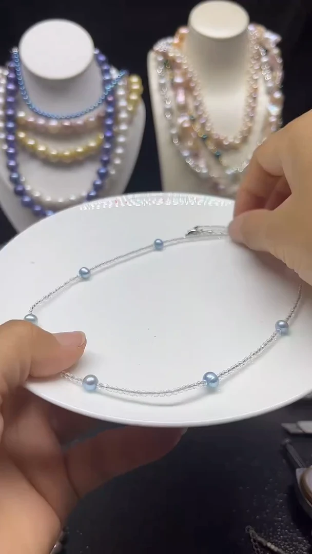 颈饰未镶嵌淡水珍珠多人