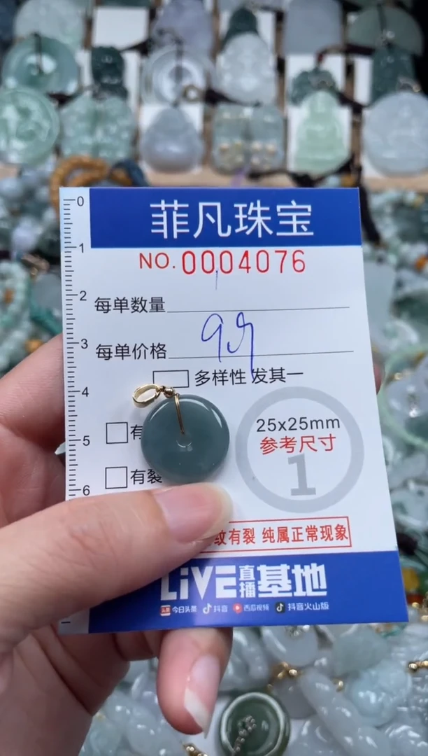 翡翠未镶嵌颈饰00..4076
