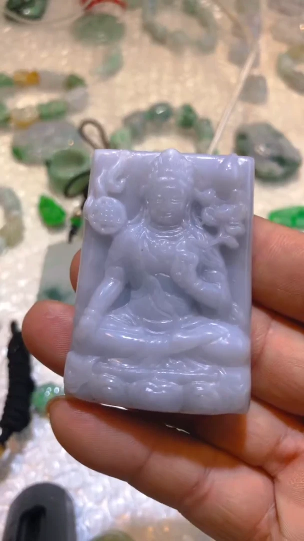 【闪购商品】翡翠吊坠(不含链)未镶嵌紫罗兰翡翠挂件