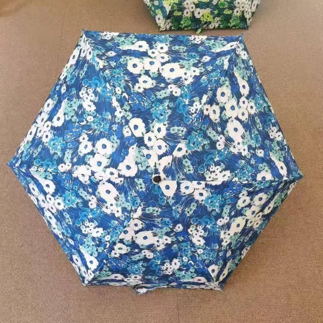 复古花朵小巧便捷防紫外线晴雨两用伞晴雨伞便携遮阳伞折叠太阳伞