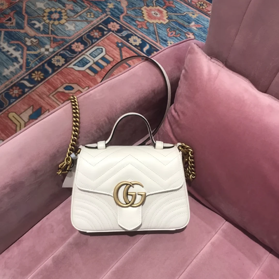 95新 GUCCI/古驰 青奢荟/时尚/古驰马蒙手提包/79067