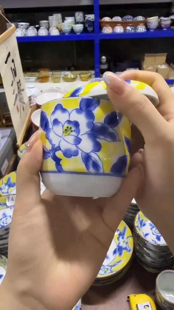 圆形日本进口餐具  蒸蛋盅