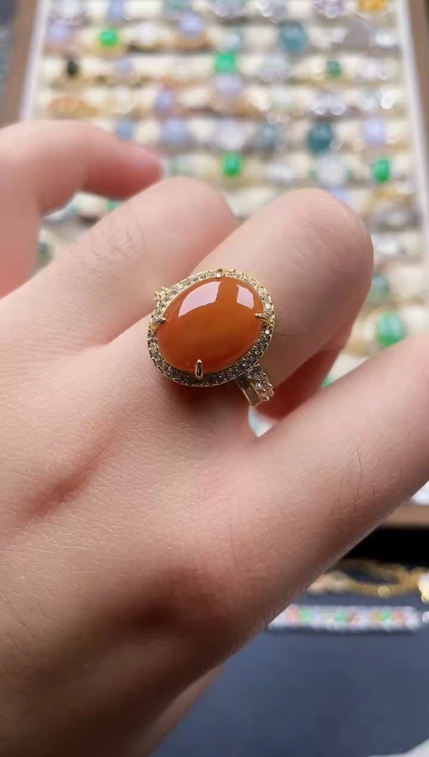 银S925镶嵌戒指翡翠51