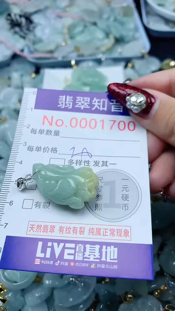 吊坠(不含链)未镶嵌翡翠1700