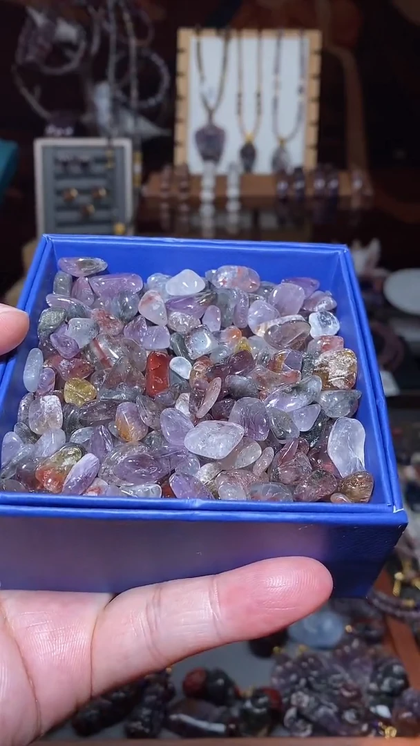 极光原石消磁石未镶嵌水晶约200g