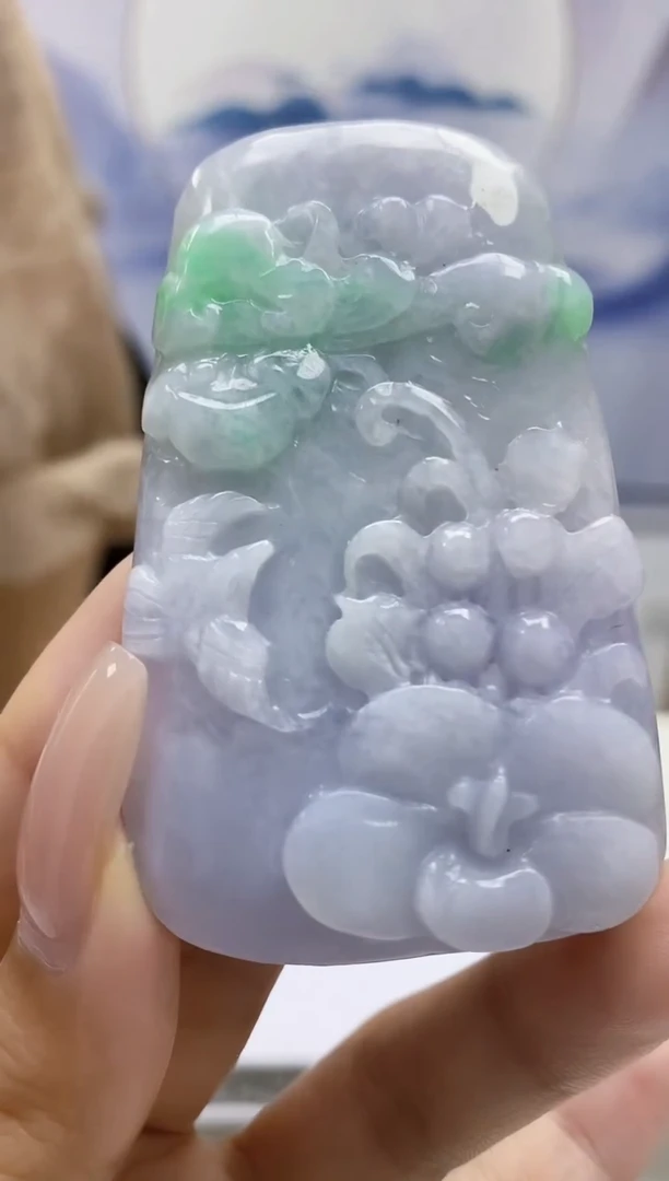 定制翡翠未镶嵌4829xx-毛货挂件60