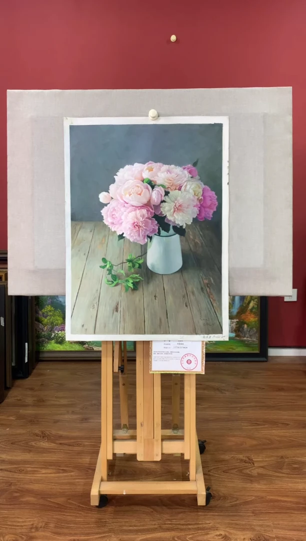 油画【91号】朝鲜原创手绘油画【功勋Ⅰ级画家丨孤品佳作】【顺丰包邮】