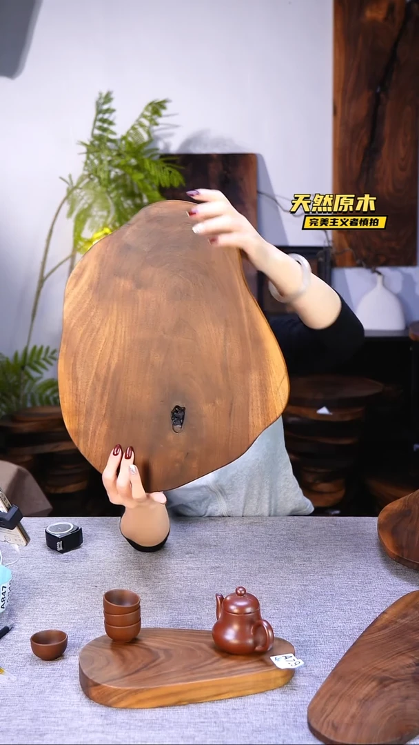 木小*北美黑胡桃原木.干裂疤结不属于商品质量问题