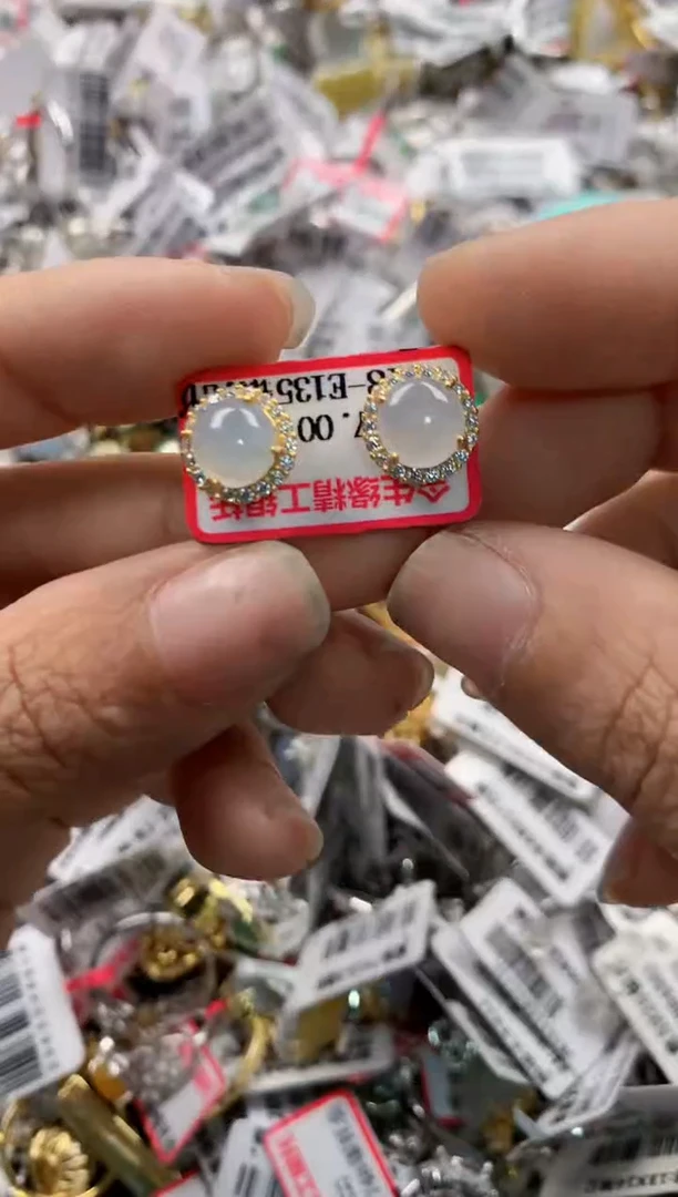 银S925镶嵌戒指翡翠777   10