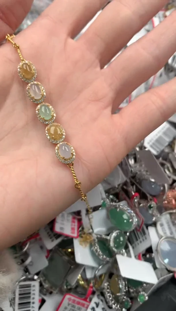 银S925镶嵌戒指翡翠111---6