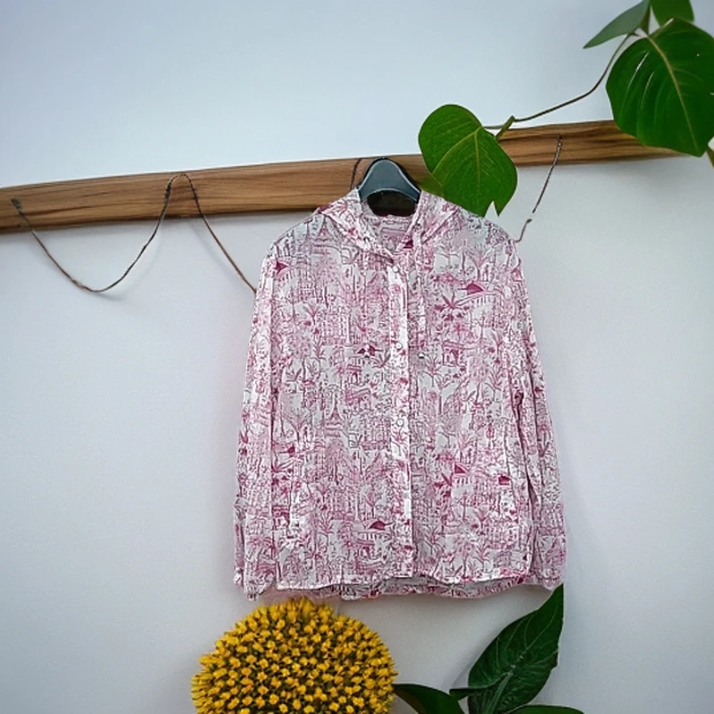 连帽印花度假风休闲春季防晒服外套夏季