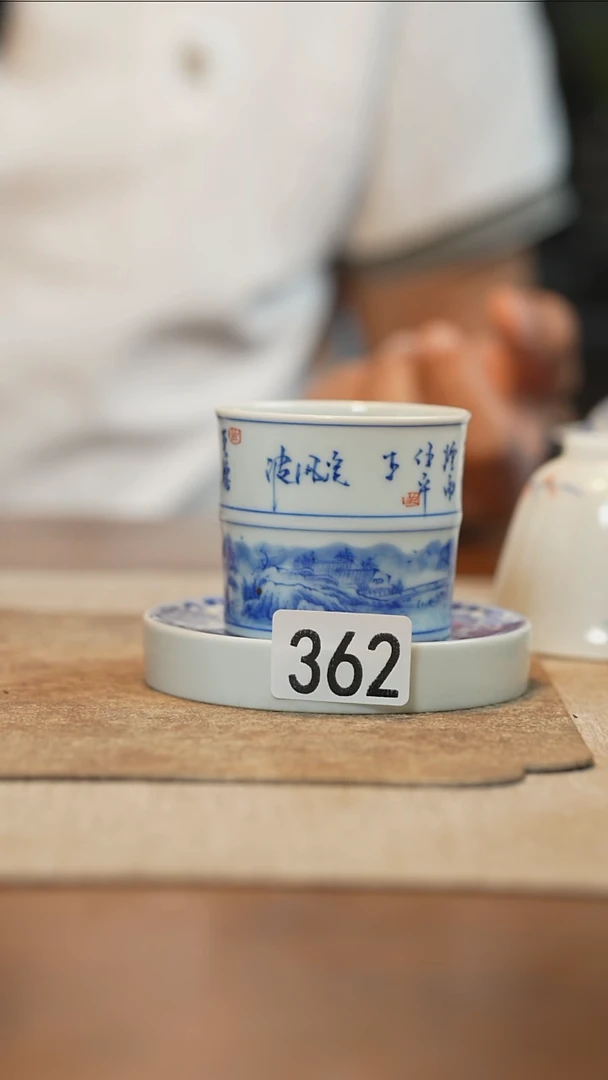 杯子全手工全手绘362瑕