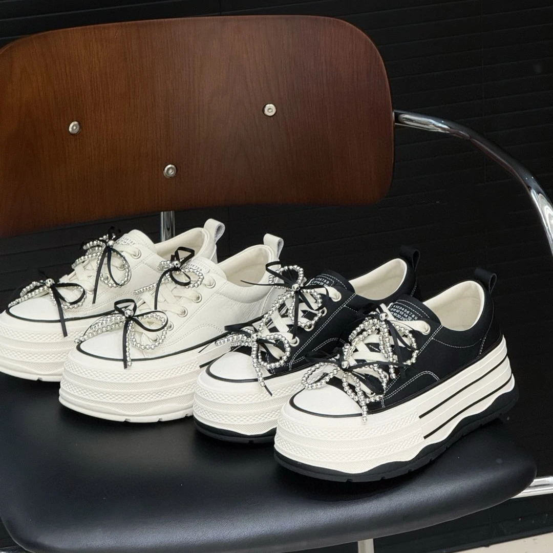 德训鞋女网红2025春季新款平底轻便百搭小白鞋阿甘鞋休闲运动鞋