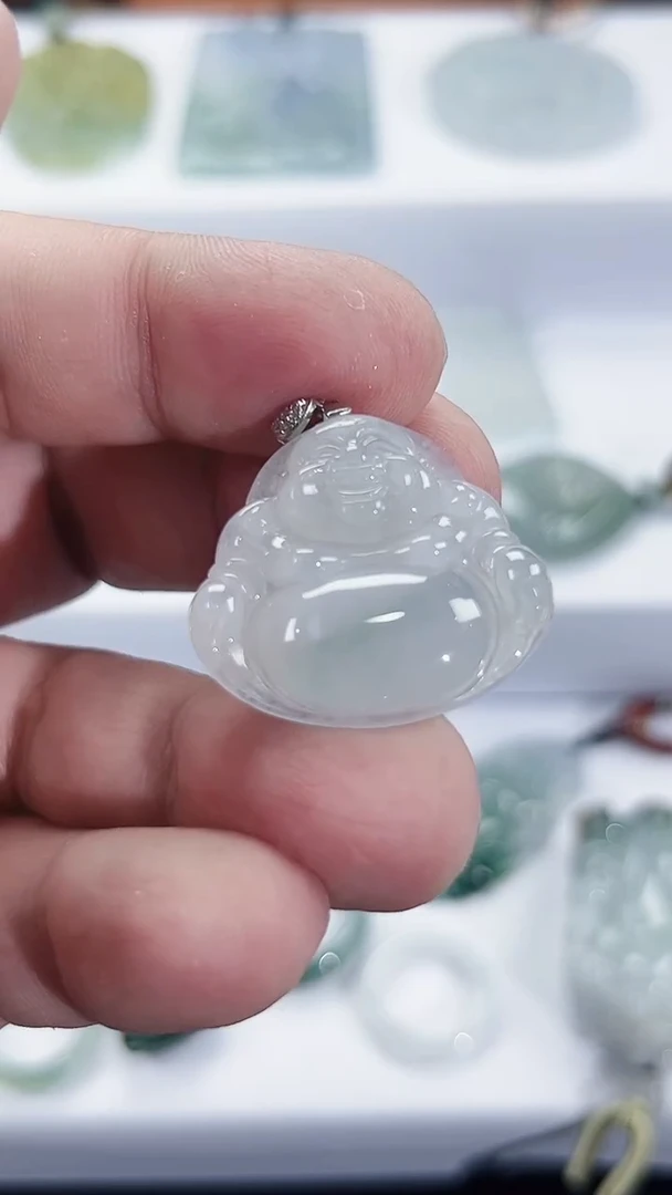 颈饰未镶嵌翡翠天然缅甸A货翡翠