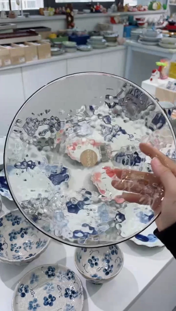 【闪购商品】瓷片瓷片福利午后玻璃盘