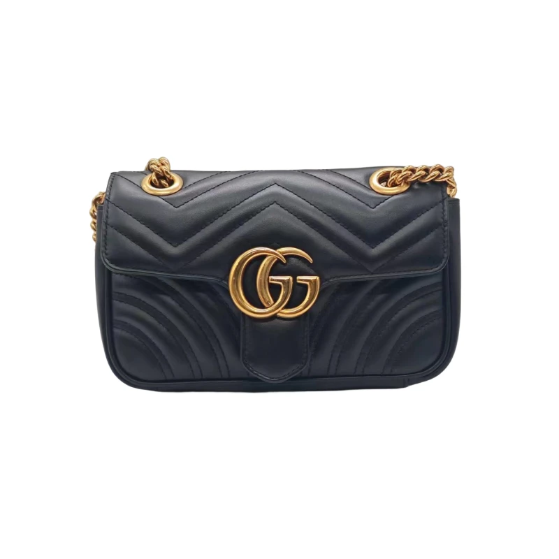 99新 GUCCI/古驰 马蒙 黑金/白金/红金 22/26【甄品仓】
