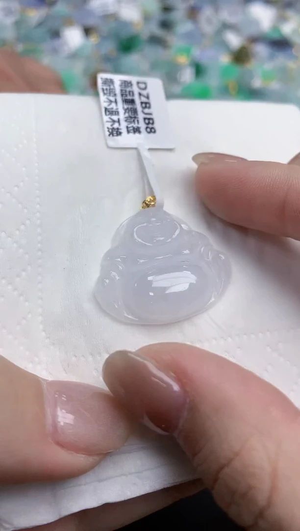 【闪购商品】翡翠颈饰18K金镶嵌天然缅甸翡翠A货