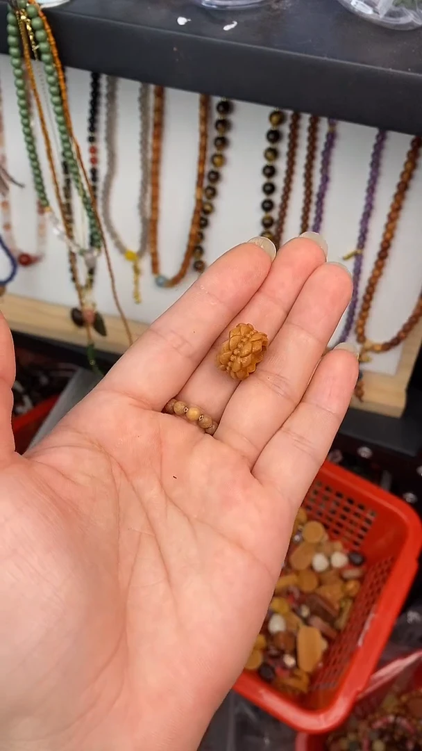 檀香木散珠莲花跑环配件