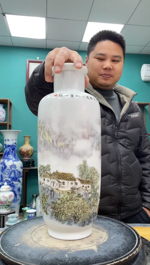 摆件302山水陶瓷摆件