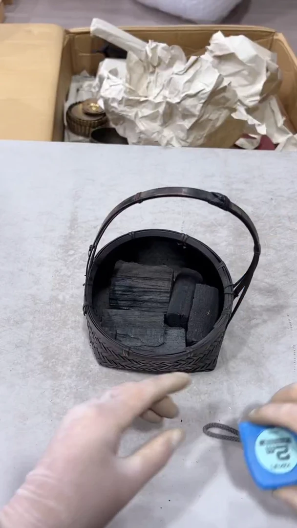 爱*茶道相关道具碳篓