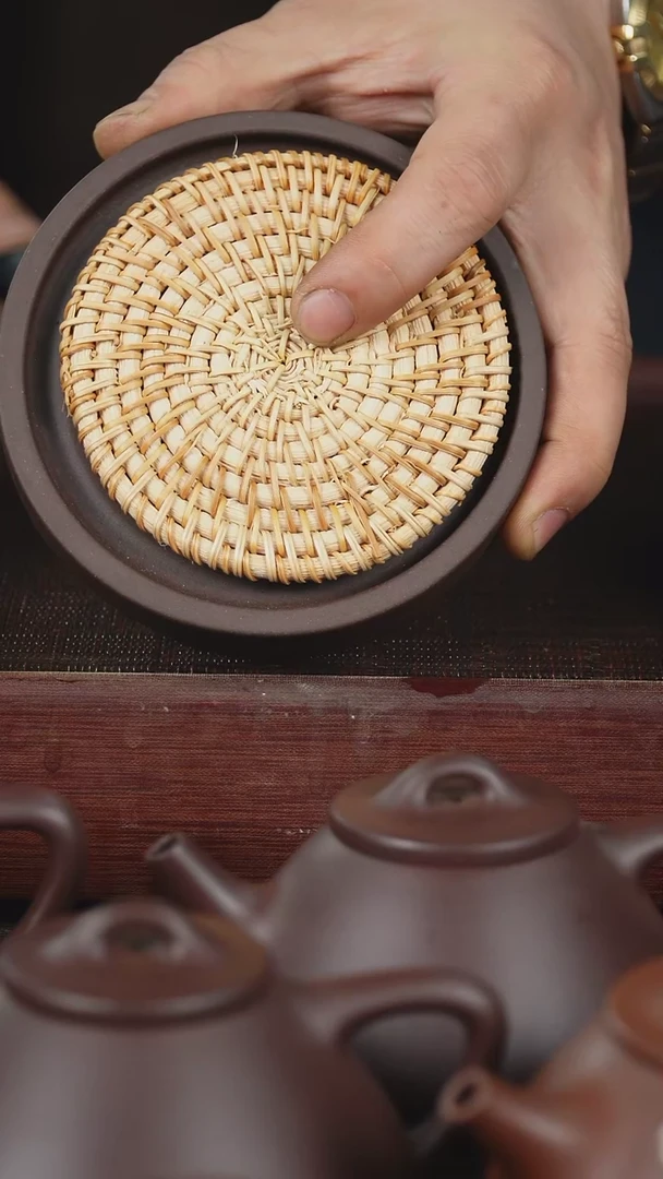 【闪购商品】紫砂茶壶枫叶壶承加藤垫