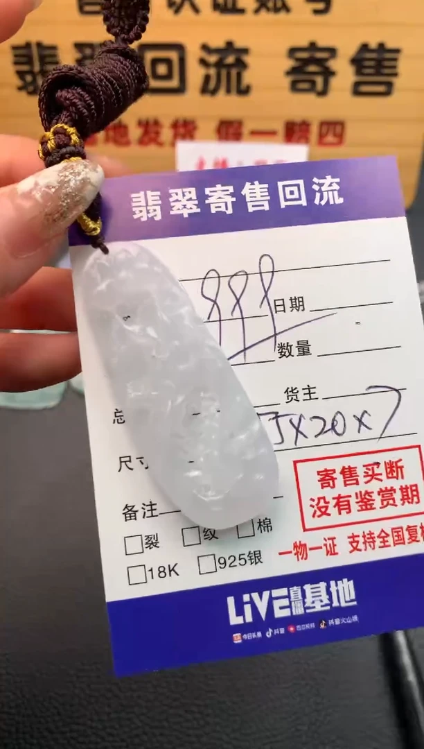 【闪购商品】翡翠颈饰未镶嵌21010042