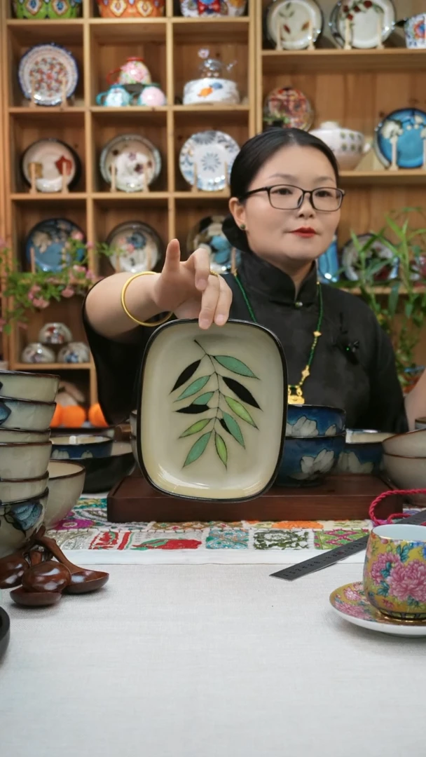 瓷片上***y小可高温陶瓷一组两只