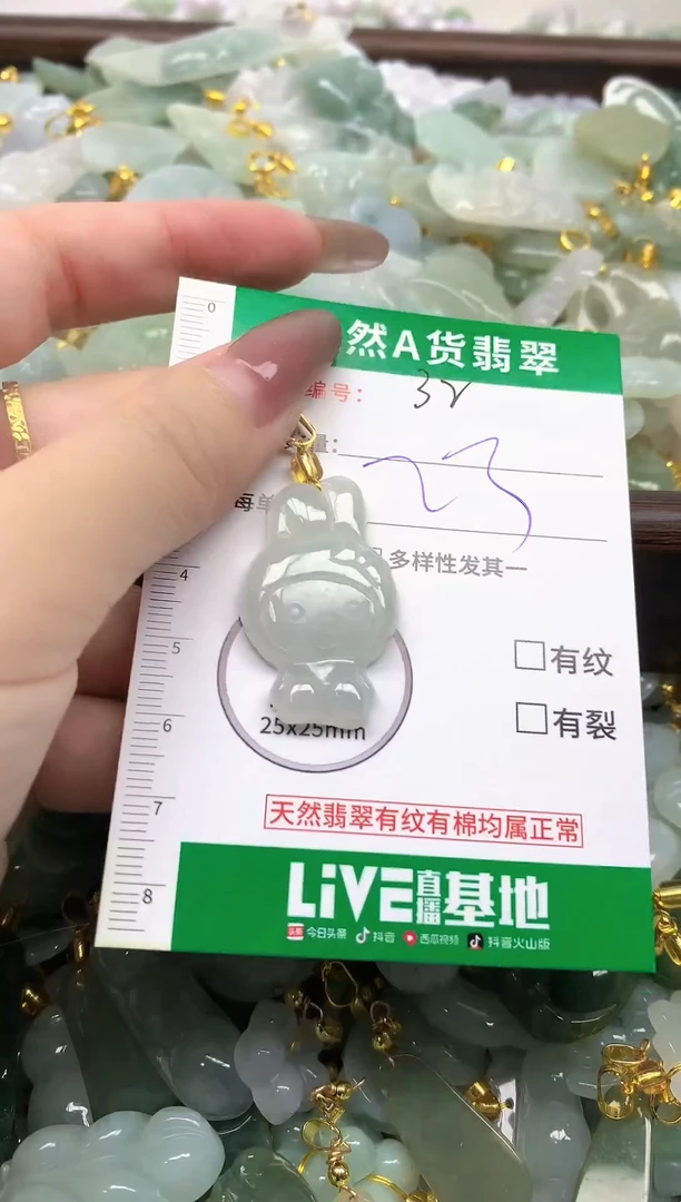 颈饰未镶嵌翡翠纯天然缅甸A货翡翠-32